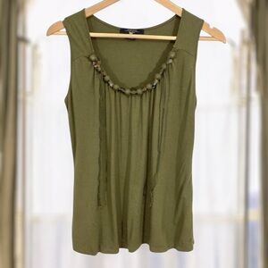 Max Mara Weekend Green Sleeveless Blouse Top Tank Women’s Size S Pullover